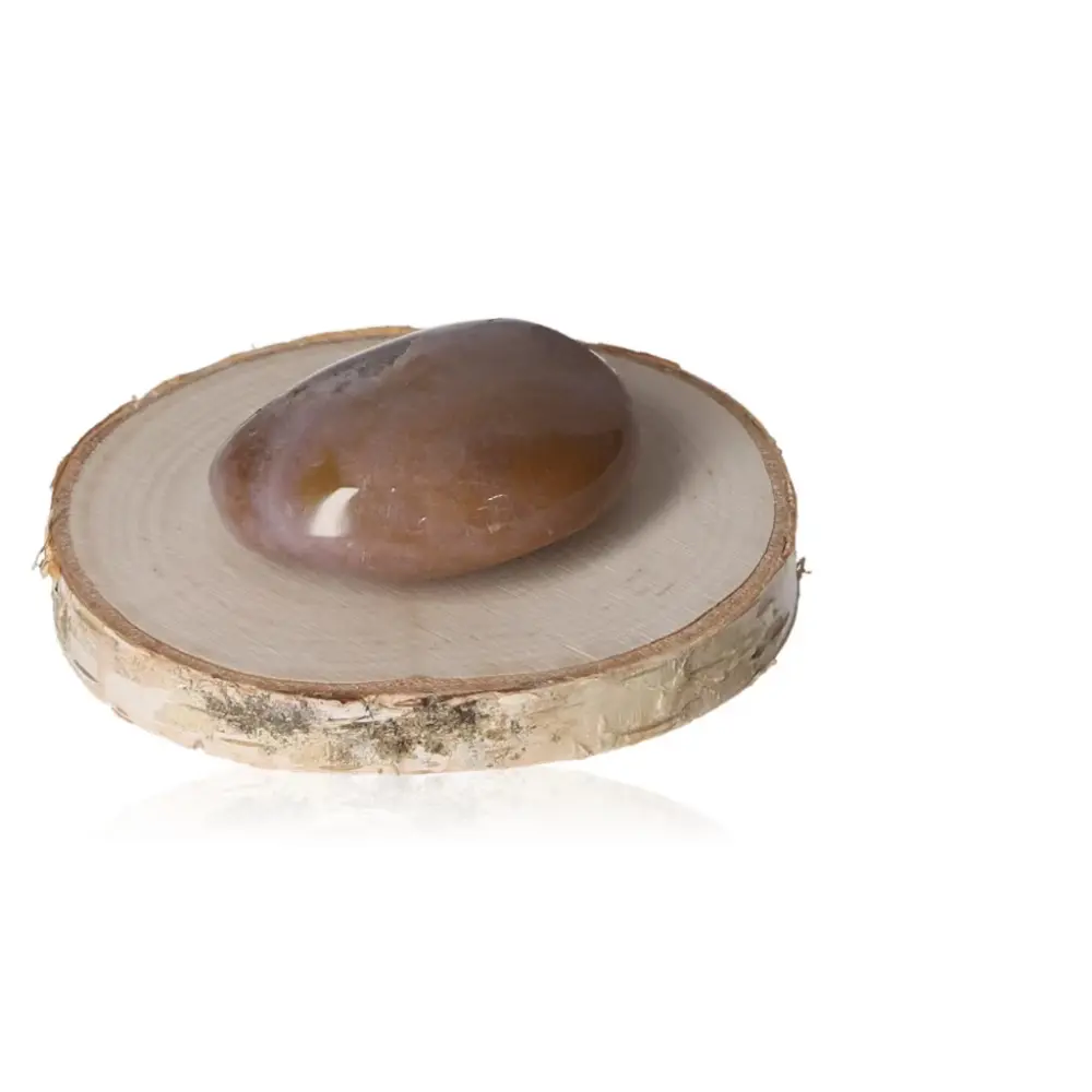 Banded Agate Tumbled Dark and light brown 074629