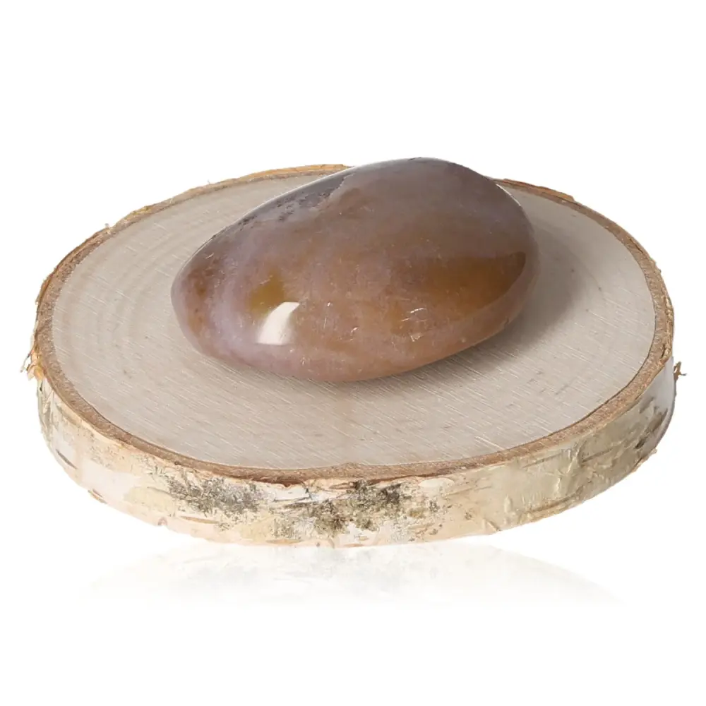 Banded Agate Tumbled Dark and light brown 074629 - Image 2
