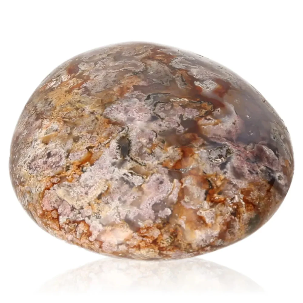 Banded Agate Tumbled Stone Light brown with cream and beige tones 074728 - Image 2