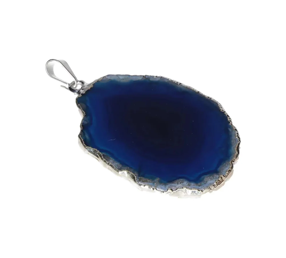 Blue Agate Slice Pendant 608732 - Image 2