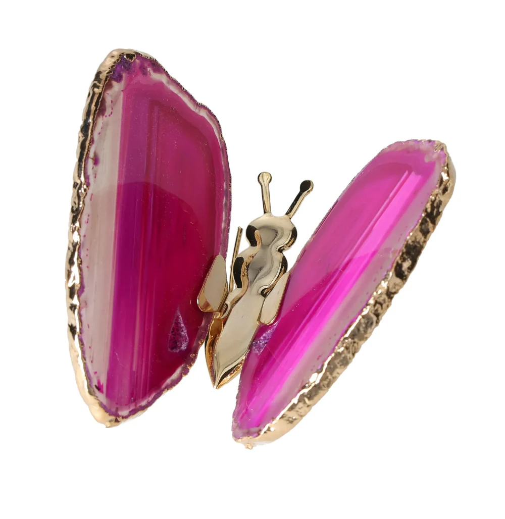 Agate Butterfly With Gold Trim 628891 - Image 3