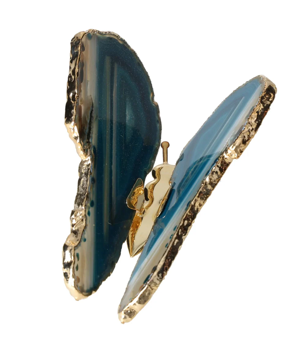 Agate Butterfly With Gold Trim 628914 - Image 3