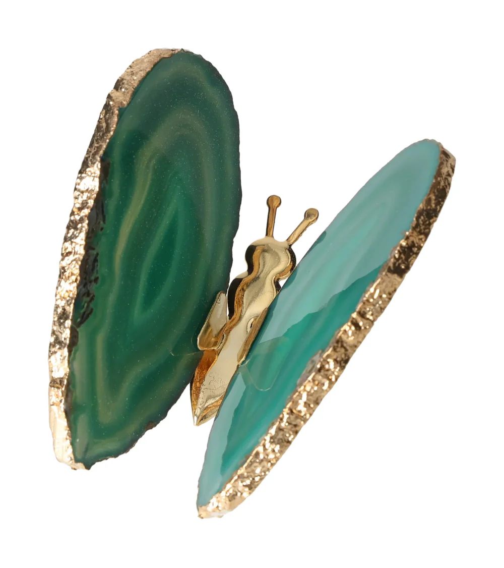 Agate Butterfly With Gold Trim 629171 - Image 3