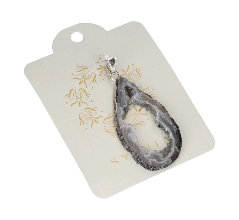 Agate Geode Slice Silver 632362 P30 - Image 2