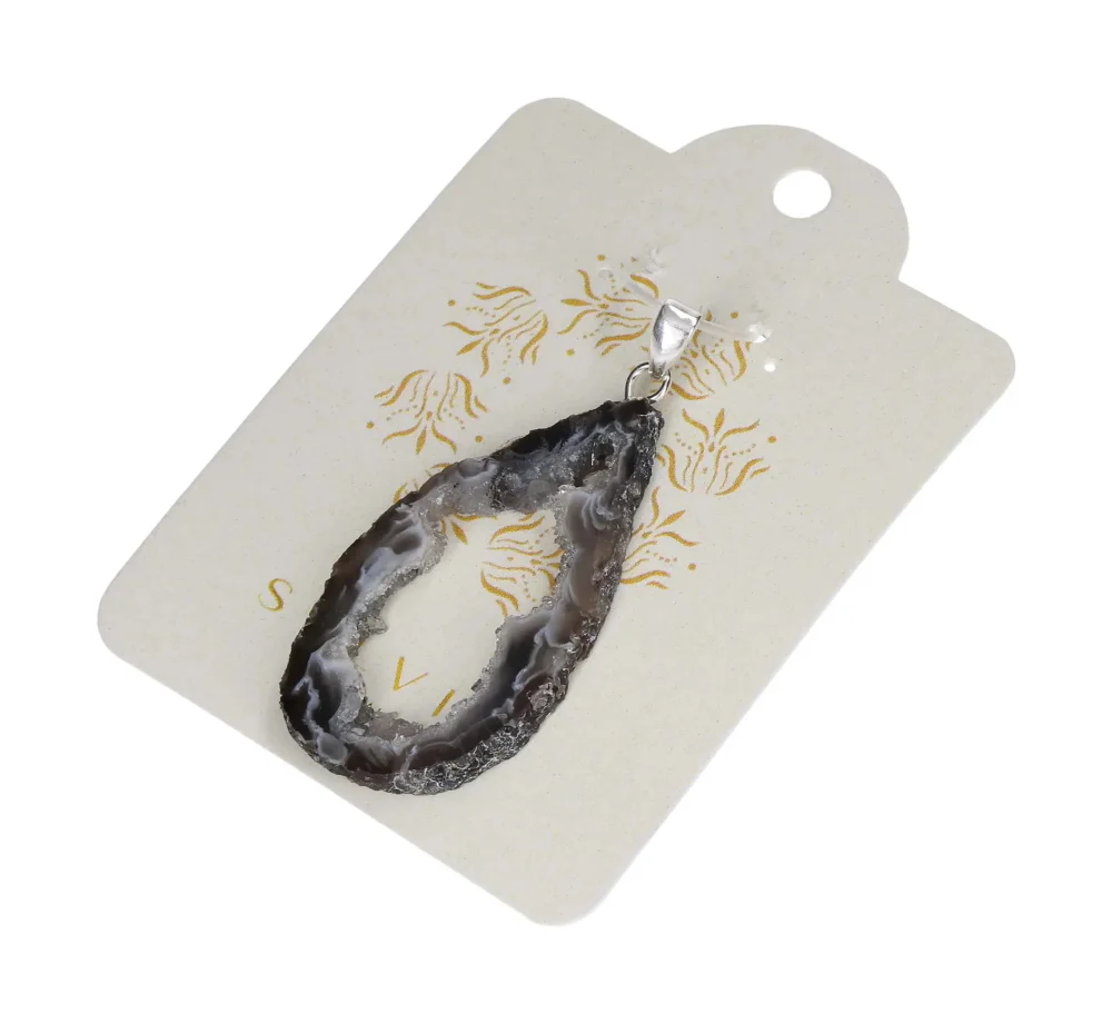 Agate Geode Slice Silver 632362 P30 - Image 3
