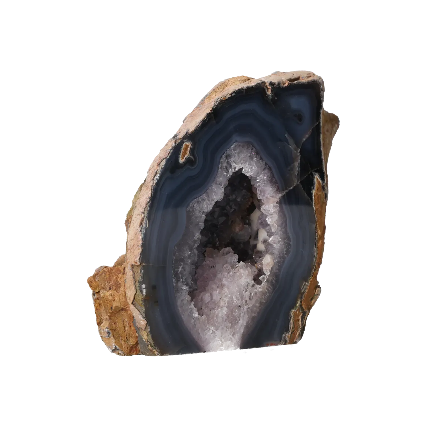 Agate Geode with Amethyst Cut Base 10000421 - Image 2
