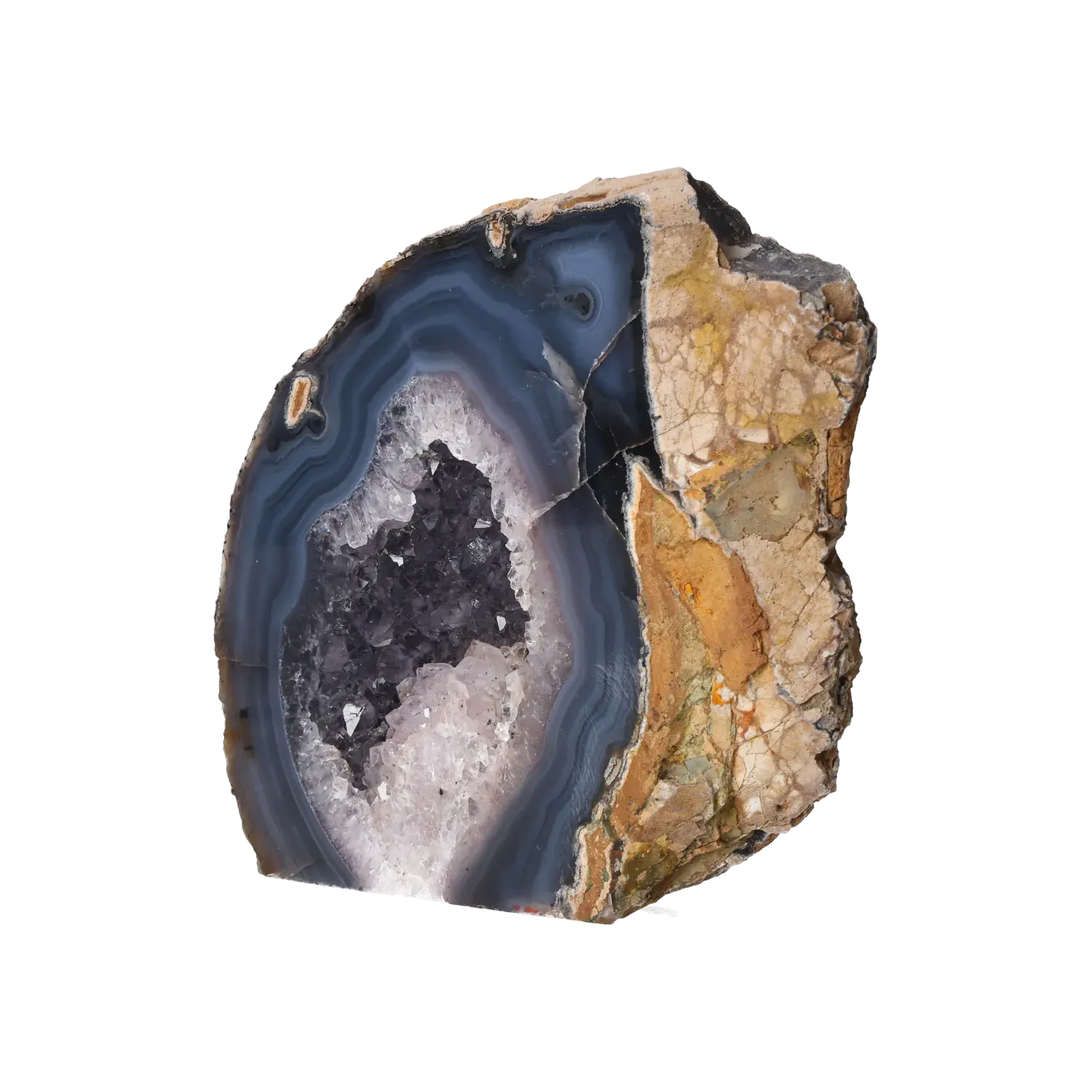 Agate Geode with Amethyst Cut Base 10000421 - Image 3