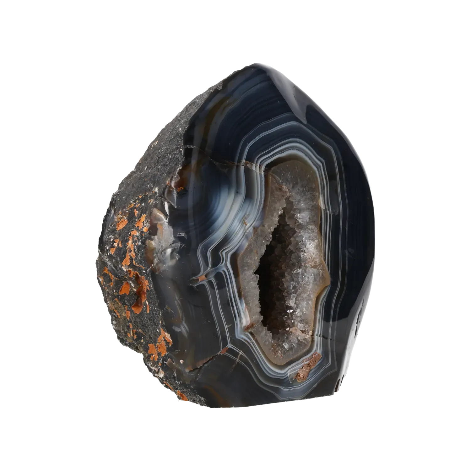 Agate Geode with Quartz Cut Base 10000426 - Image 2