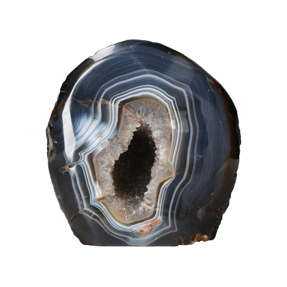 Agate Geode with Quartz Cut Base 10000426 - Image 4