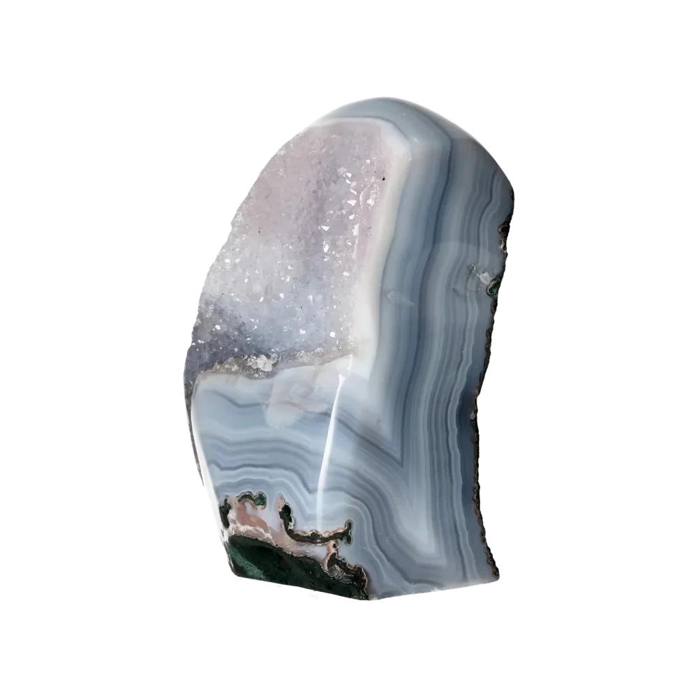 Agate Geode with Quartz Cut Base 10000400 - Image 4