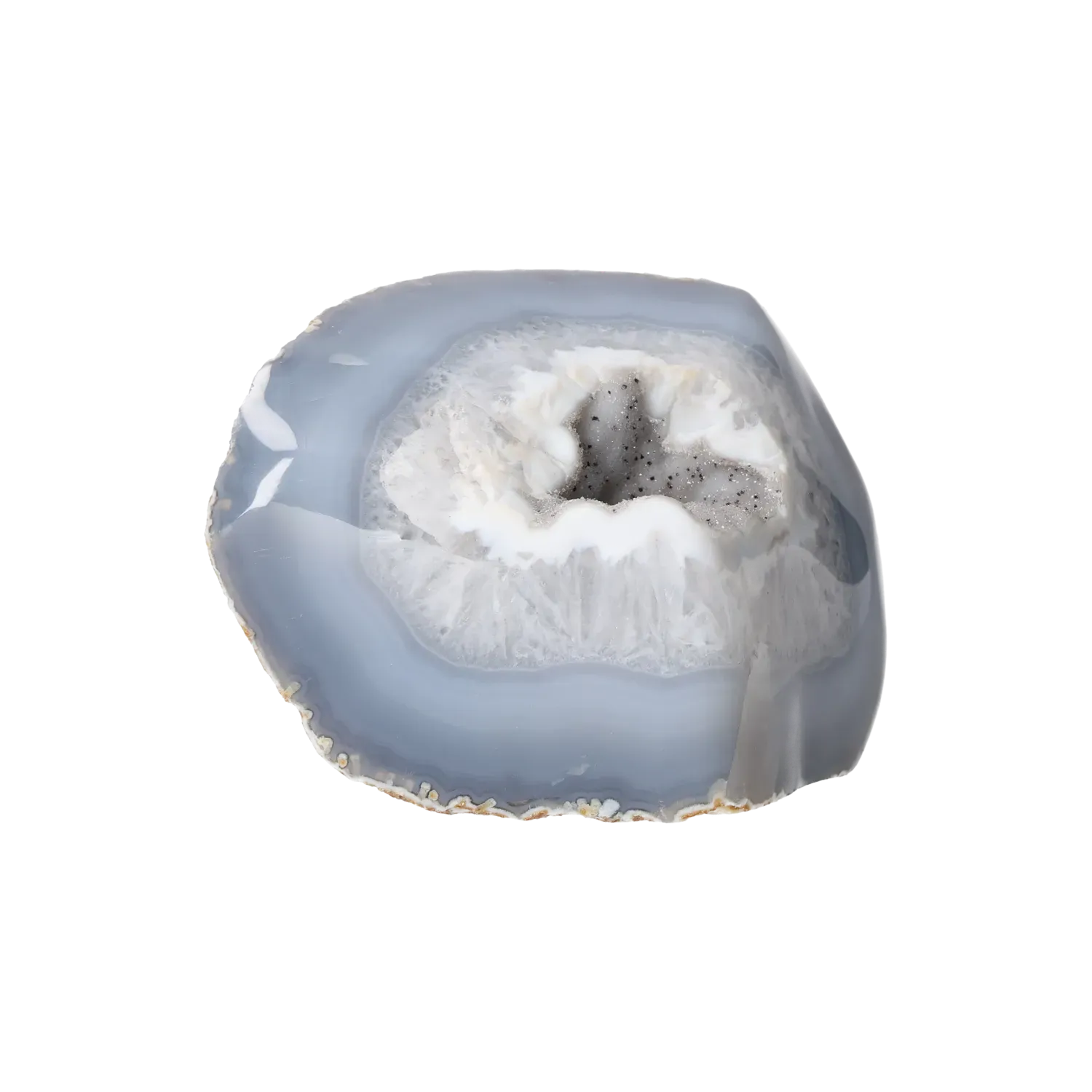 Agate Geode with Quartz Cut Base 10000423 - Image 2
