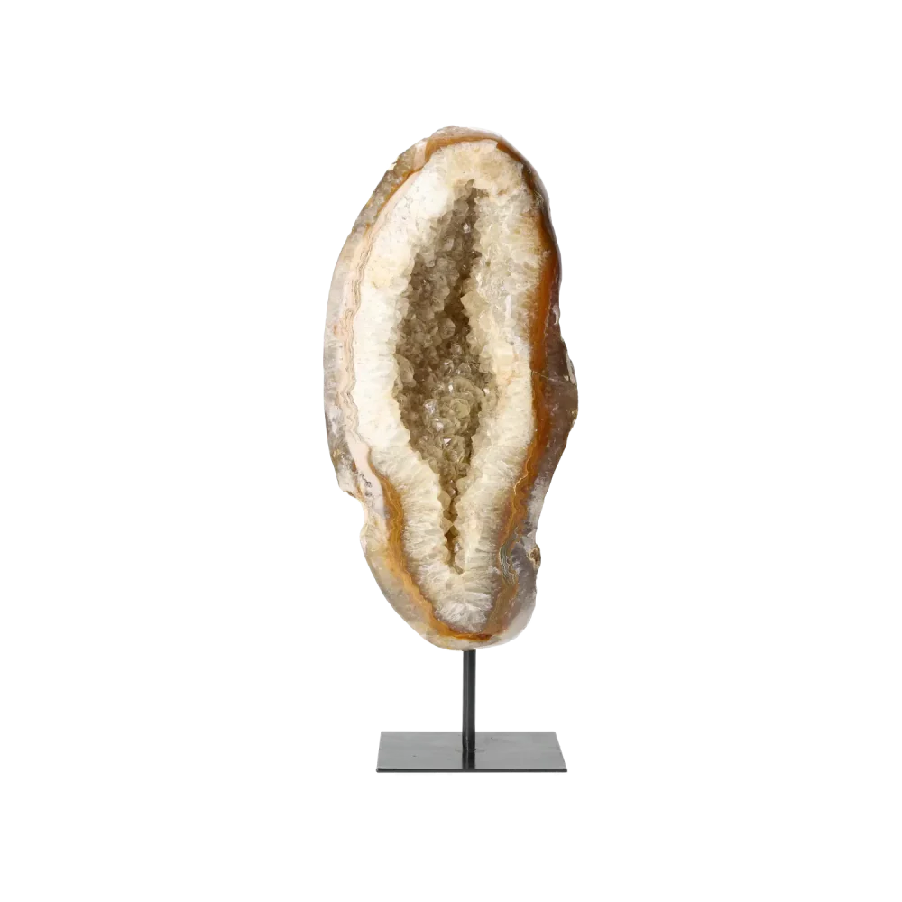 Agate Geode with Quartz on Stand 10000480 - Image 4
