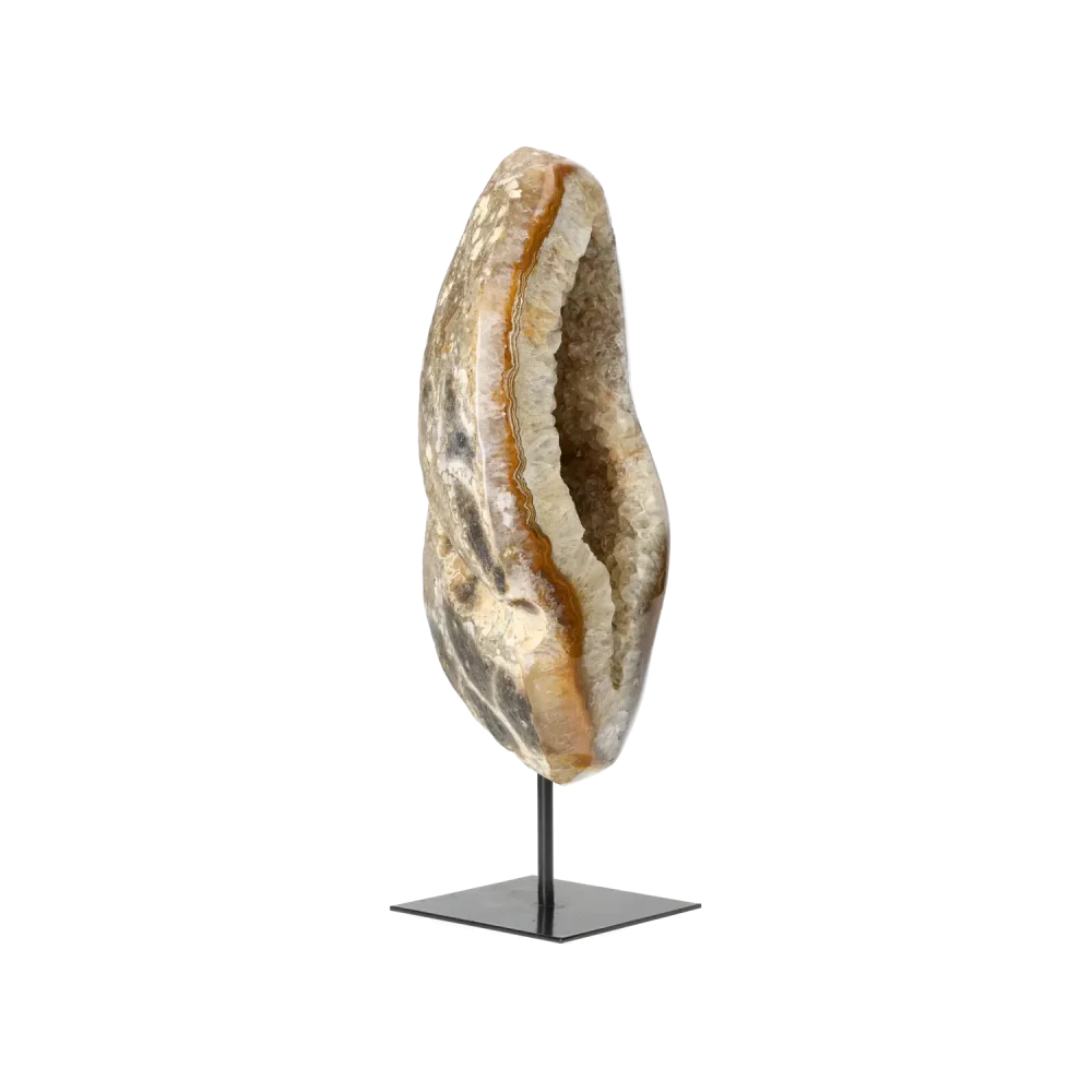 Agate Geode with Quartz on Stand 10000480 - Image 5