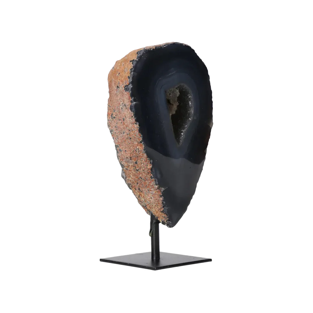 Agate Geode with Quartz on Stand 10000455 - Image 5