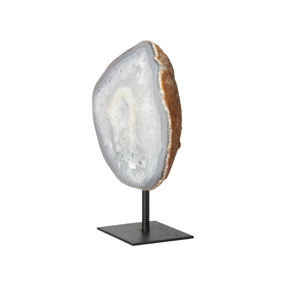 Agate Geode with Quartz on Stand 10000454 - Image 6