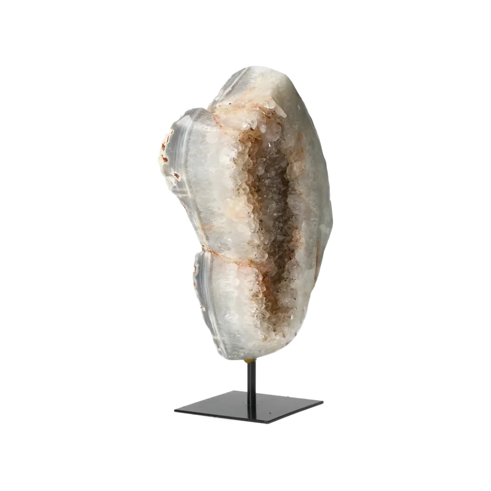 Agate Geode with Quartz on Stand 10000453 - Image 5