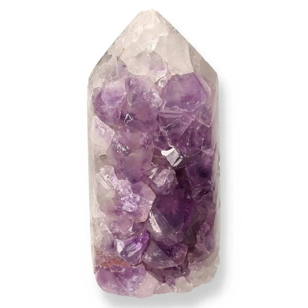 Agate Geoded Points Light purple with white and lavender tones. 039062 - Image 2