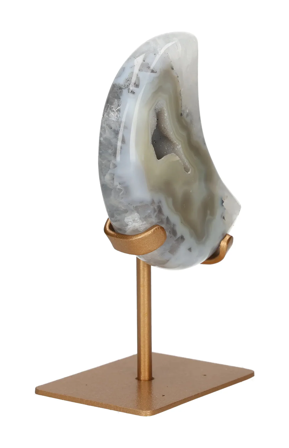 Agate Moon On Metal Stand 637435 - Image 2
