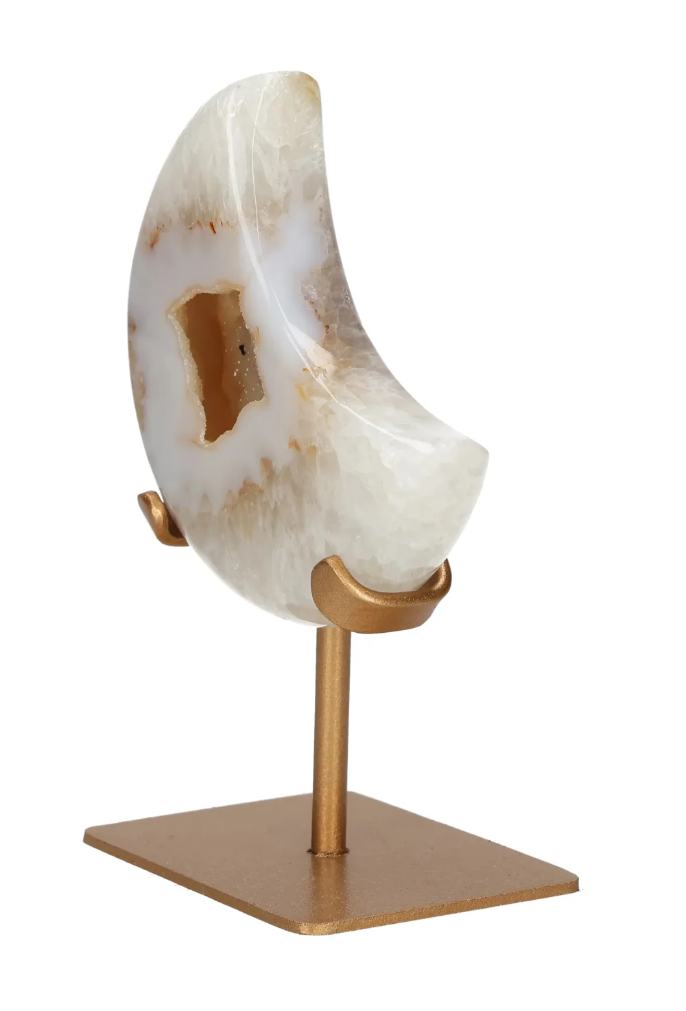 Agate Moon On Metal Stand 637459 - Image 3