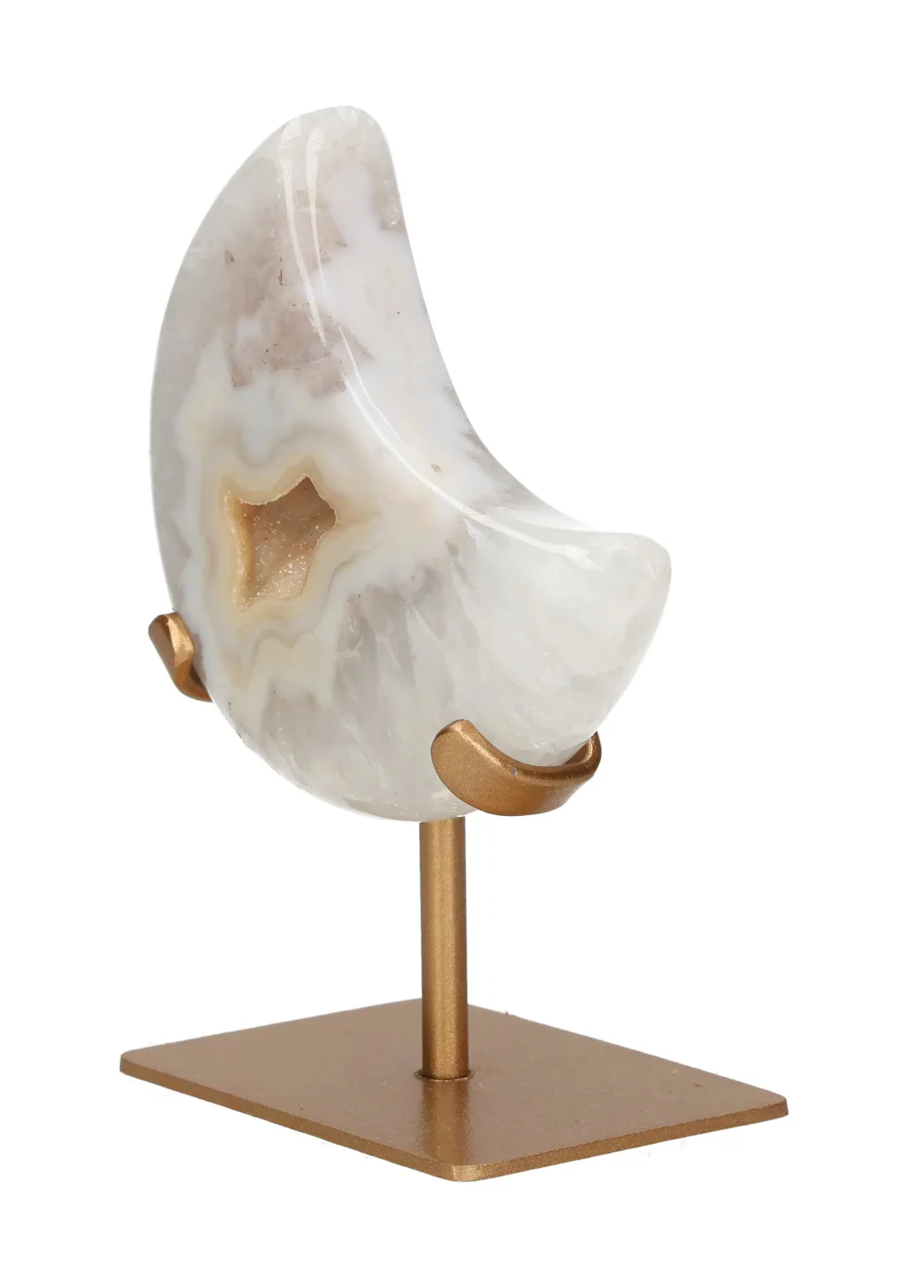 Agate Moon On Metal Stand 637497 - Image 3
