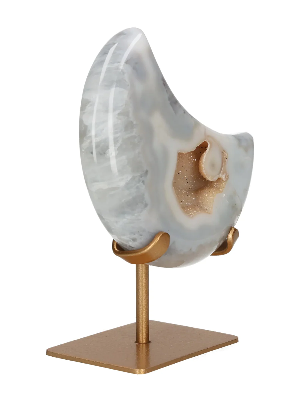 Agate Moon On Metal Stand 637534 - Image 2