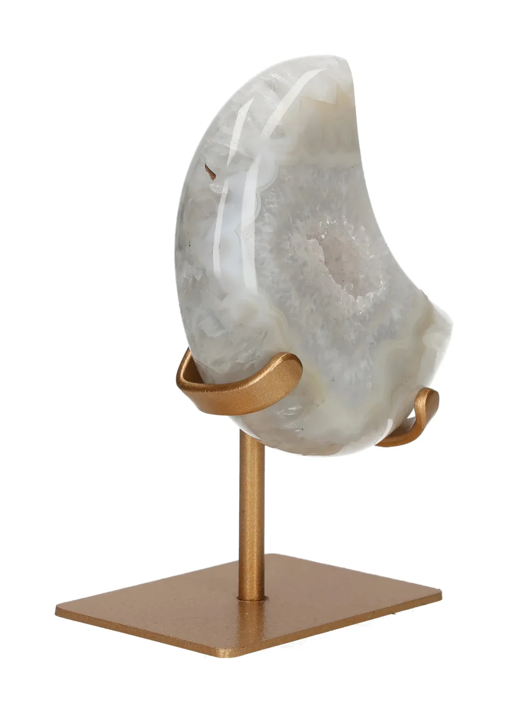 Agate Moon On Metal Stand 637589 - Image 2