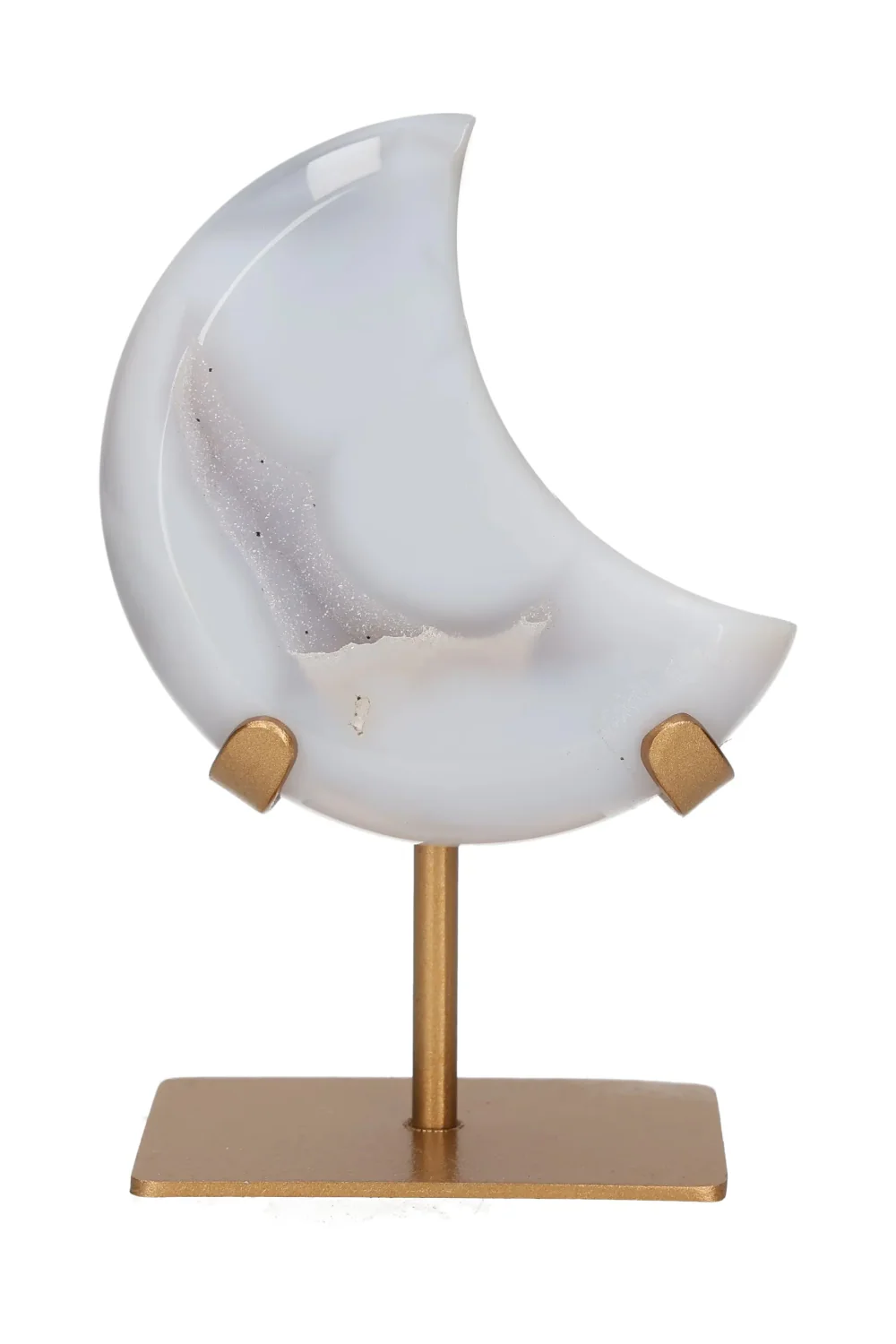 Agate Moon On Metal Stand 637640