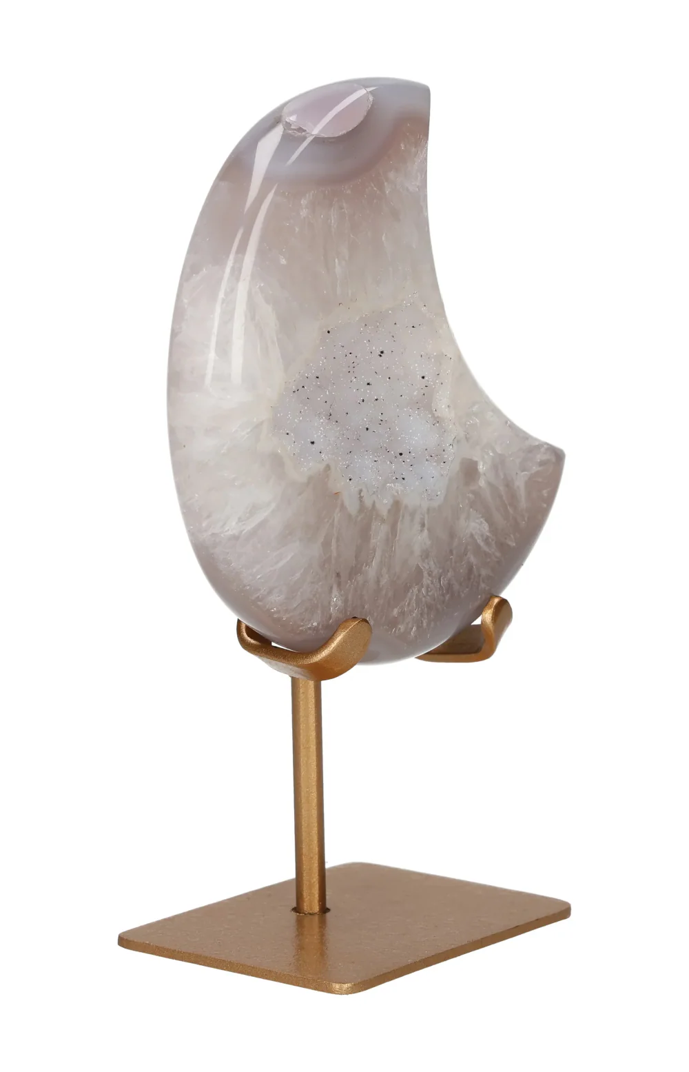 Agate Moon On Metal Stand 637718 - Image 2
