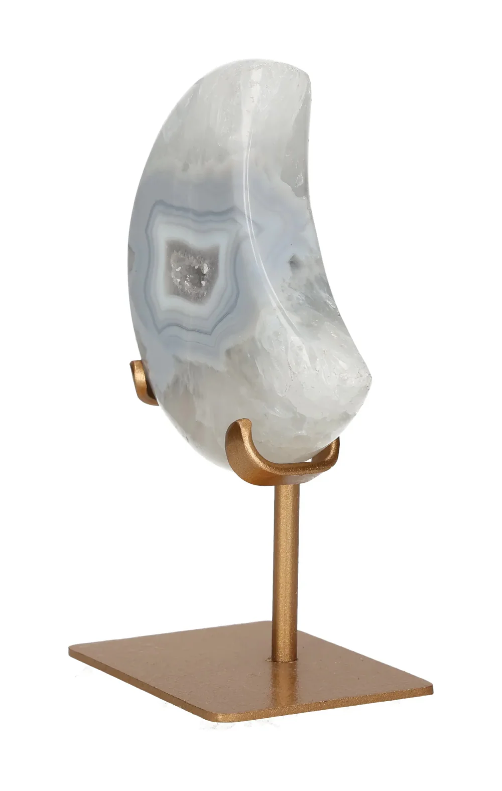 Agate Moon On Metal Stand 637756 - Image 3