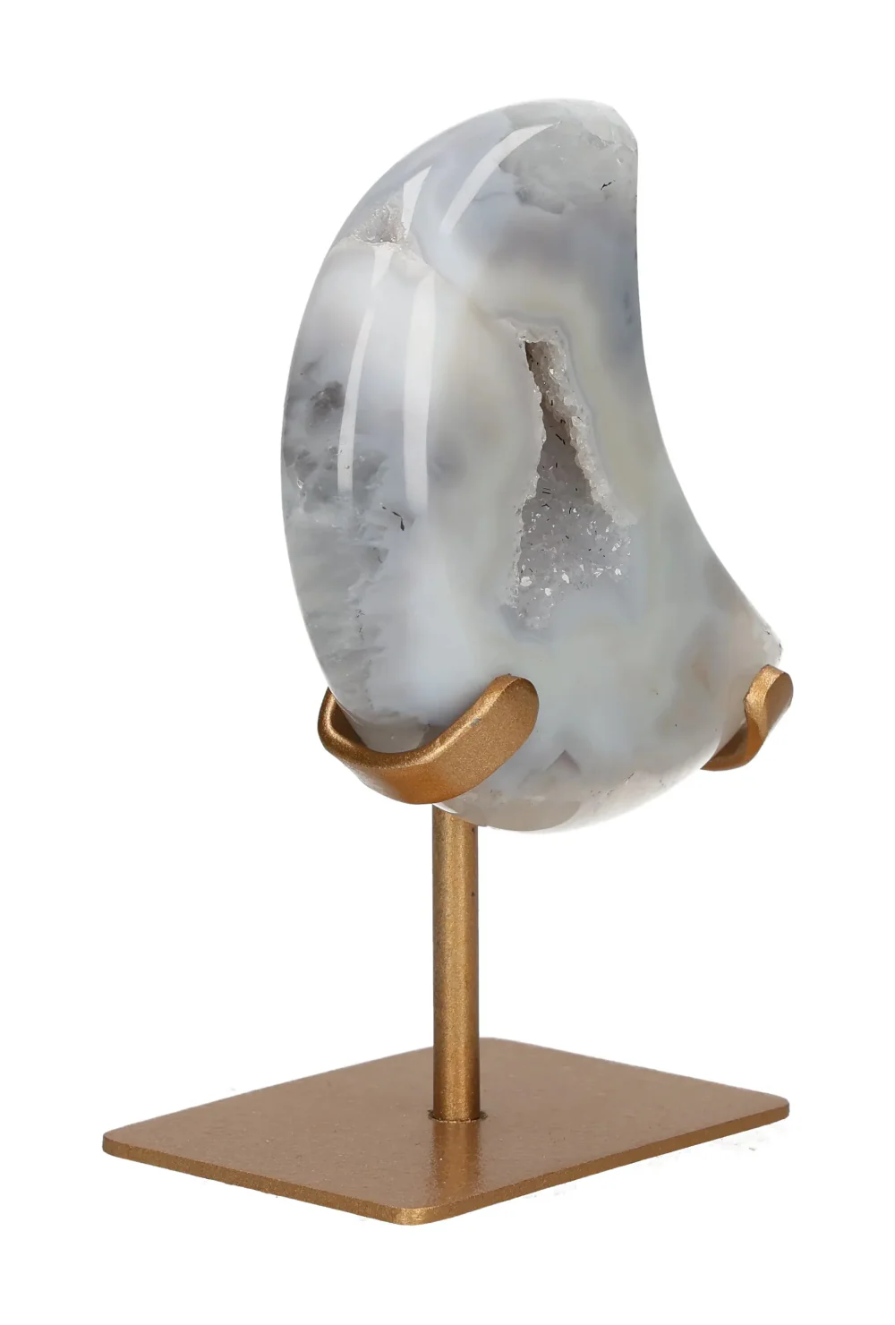 Agate Moon On Metal Stand 637763 - Image 2