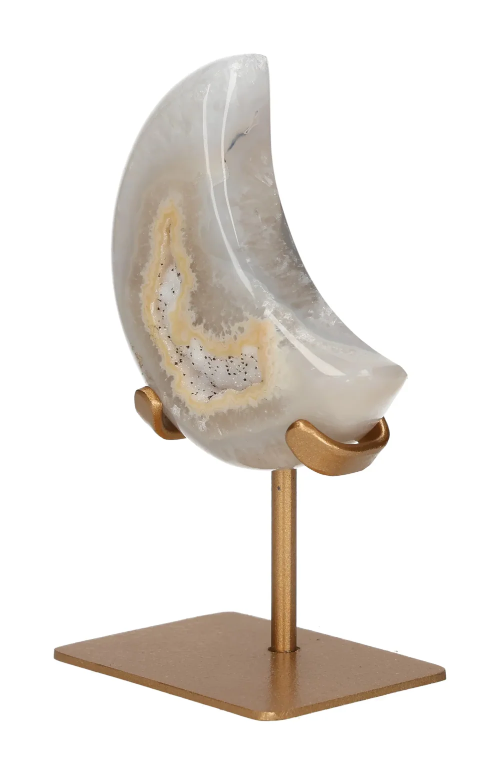 Agate Moon On Metal Stand 637787 - Image 3
