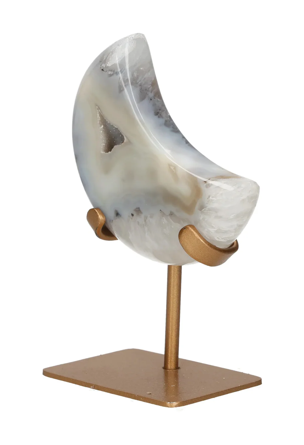 Agate Moon On Metal Stand 637794 - Image 3