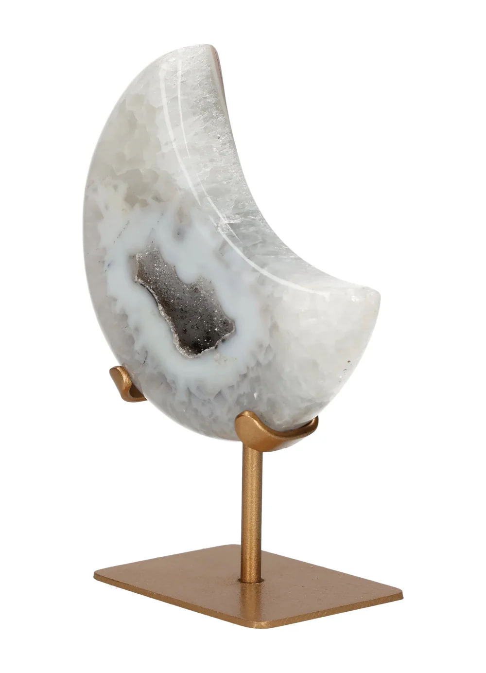 Agate Moon On Metal Stand 637855 - Image 3