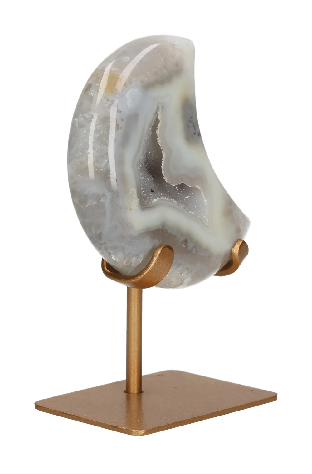 Agate Moon On Metal Stand 637909 - Image 2