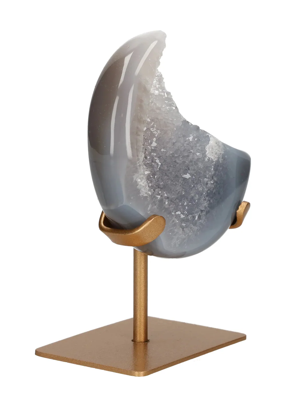 Agate Moon On Metal Stand 637398 - Image 2