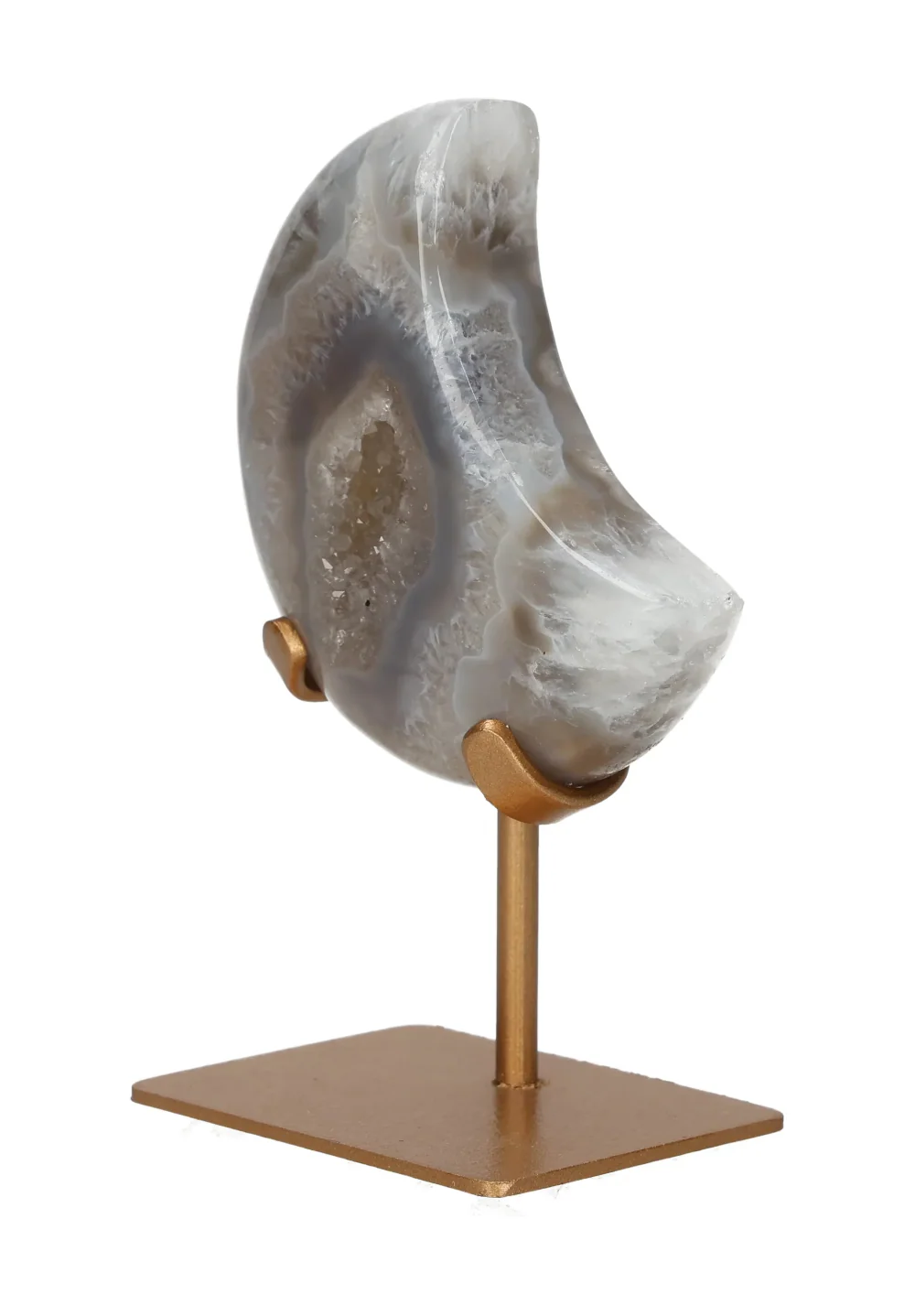 Agate Moon On Metal Stand 637961 - Image 3