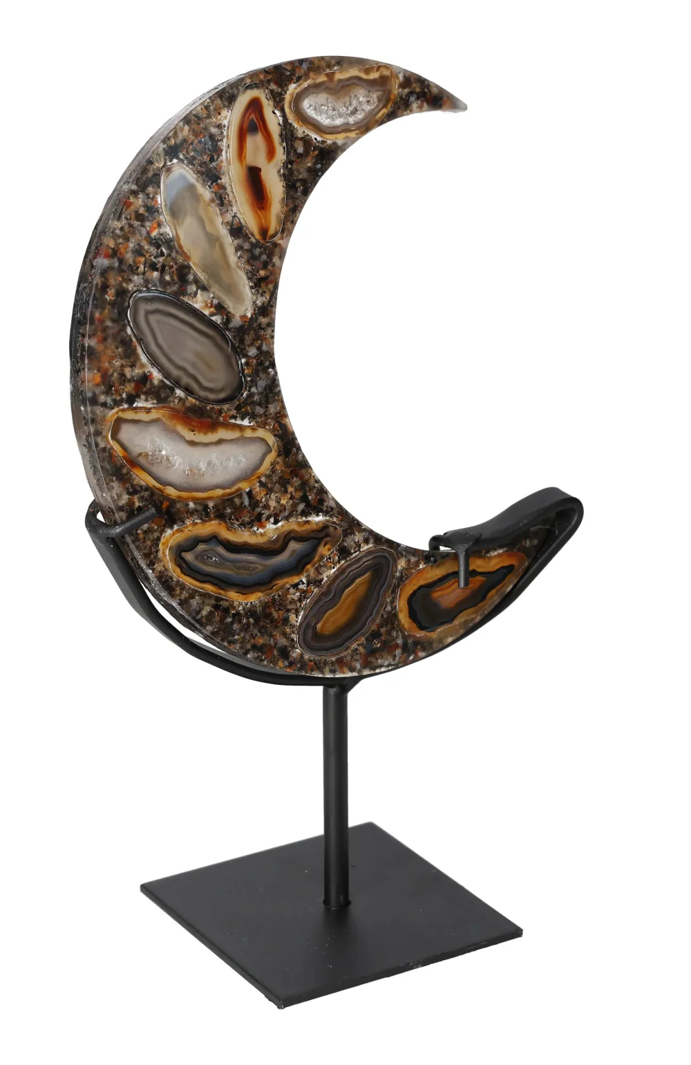 Agate Moon With Metal Base 624862 - Image 2