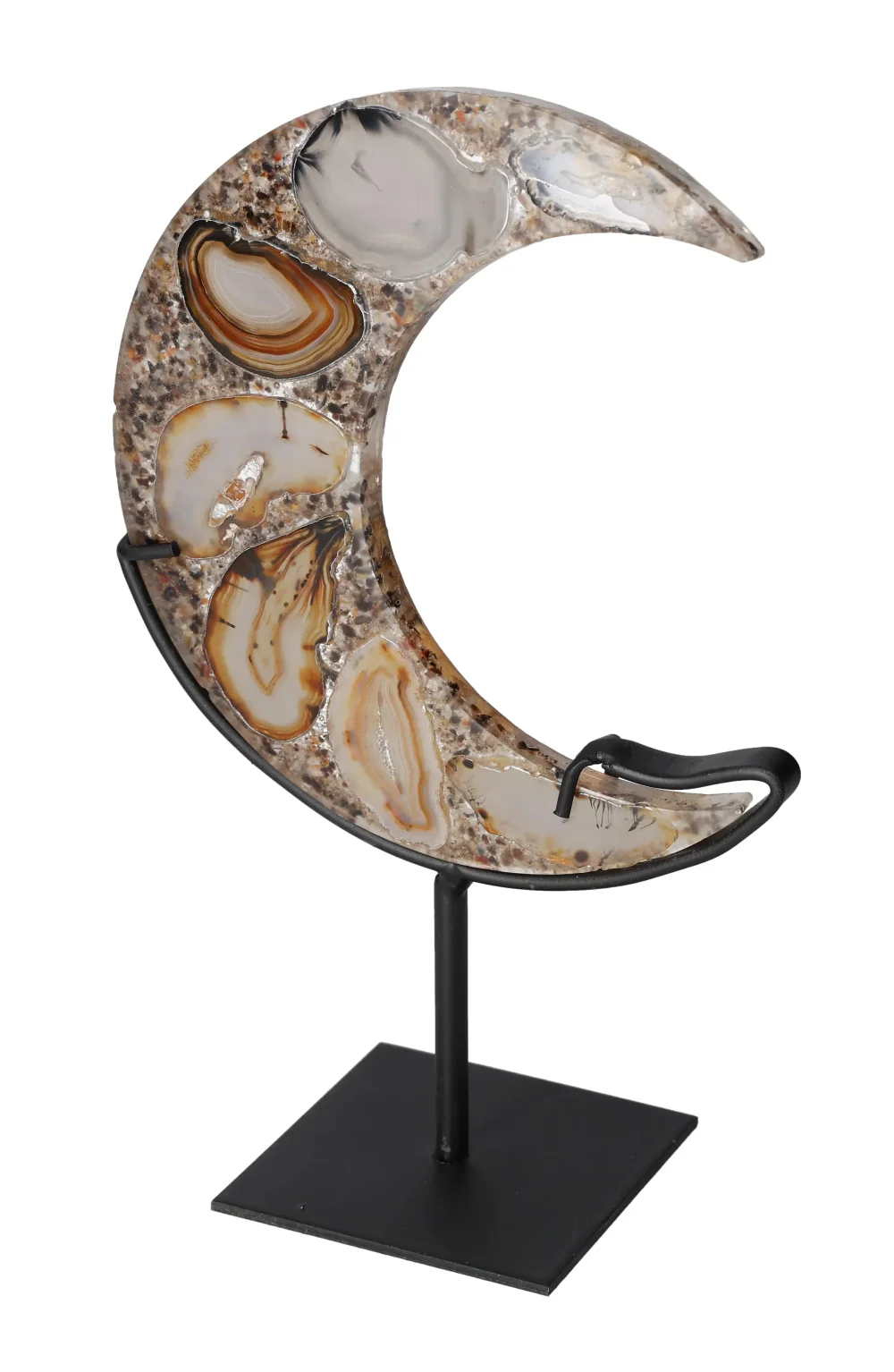 Agate Moon With Metal Base 624909 - Image 3