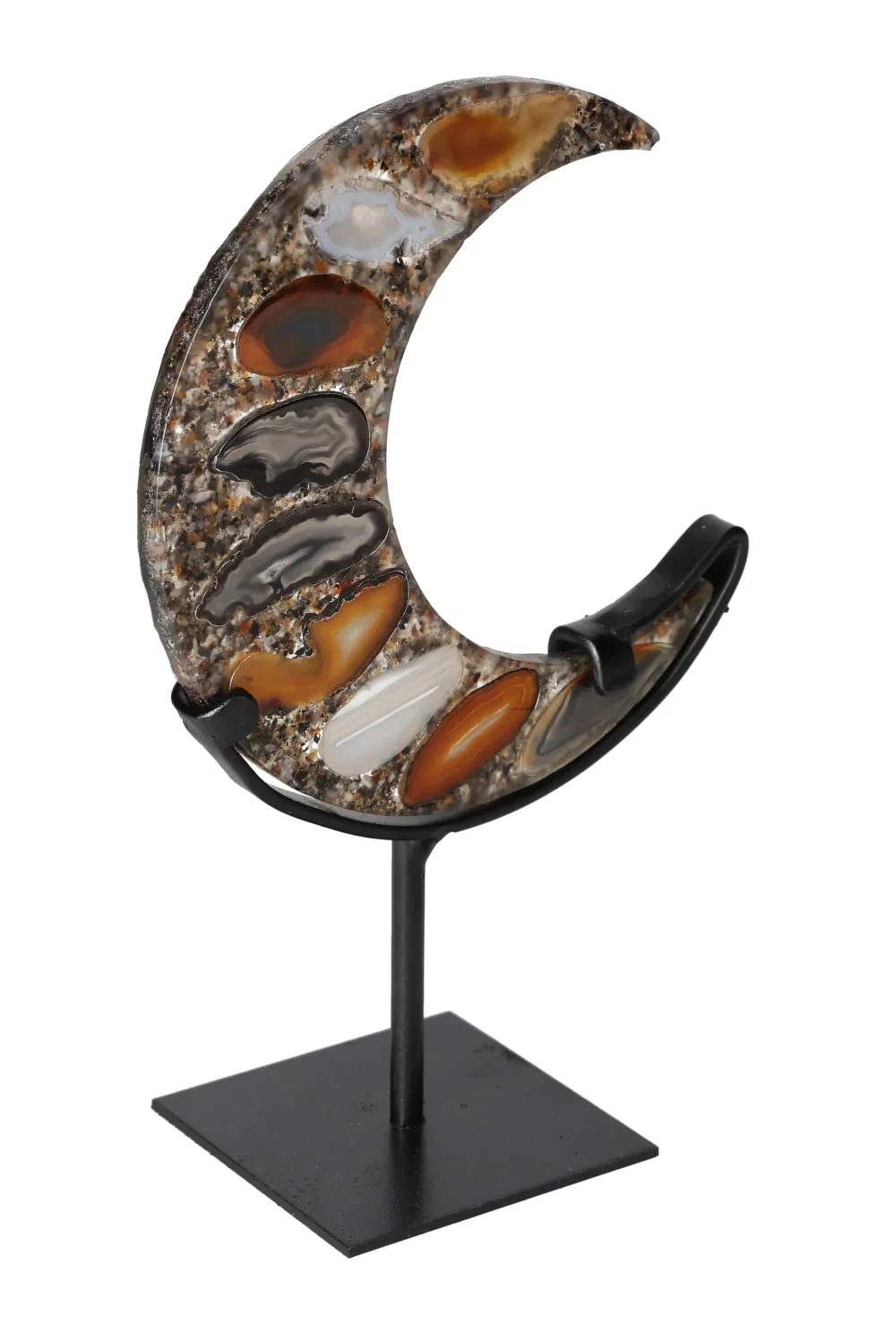 Agate Moon With Metal Base 624923 - Image 2