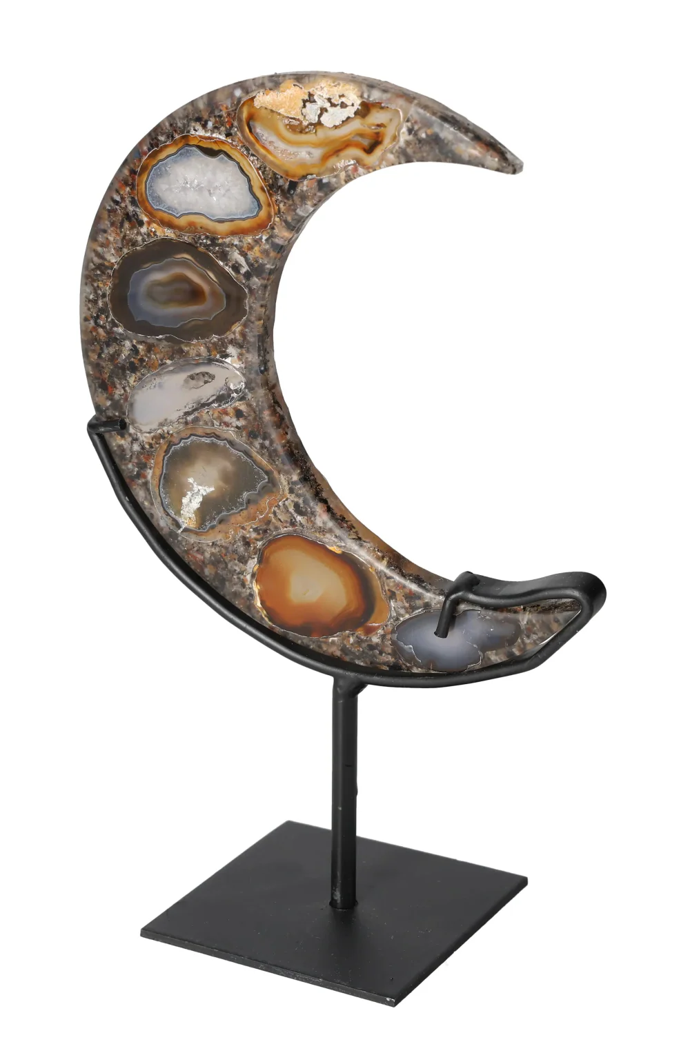 Agate Moon With Metal Base 624954 - Image 3