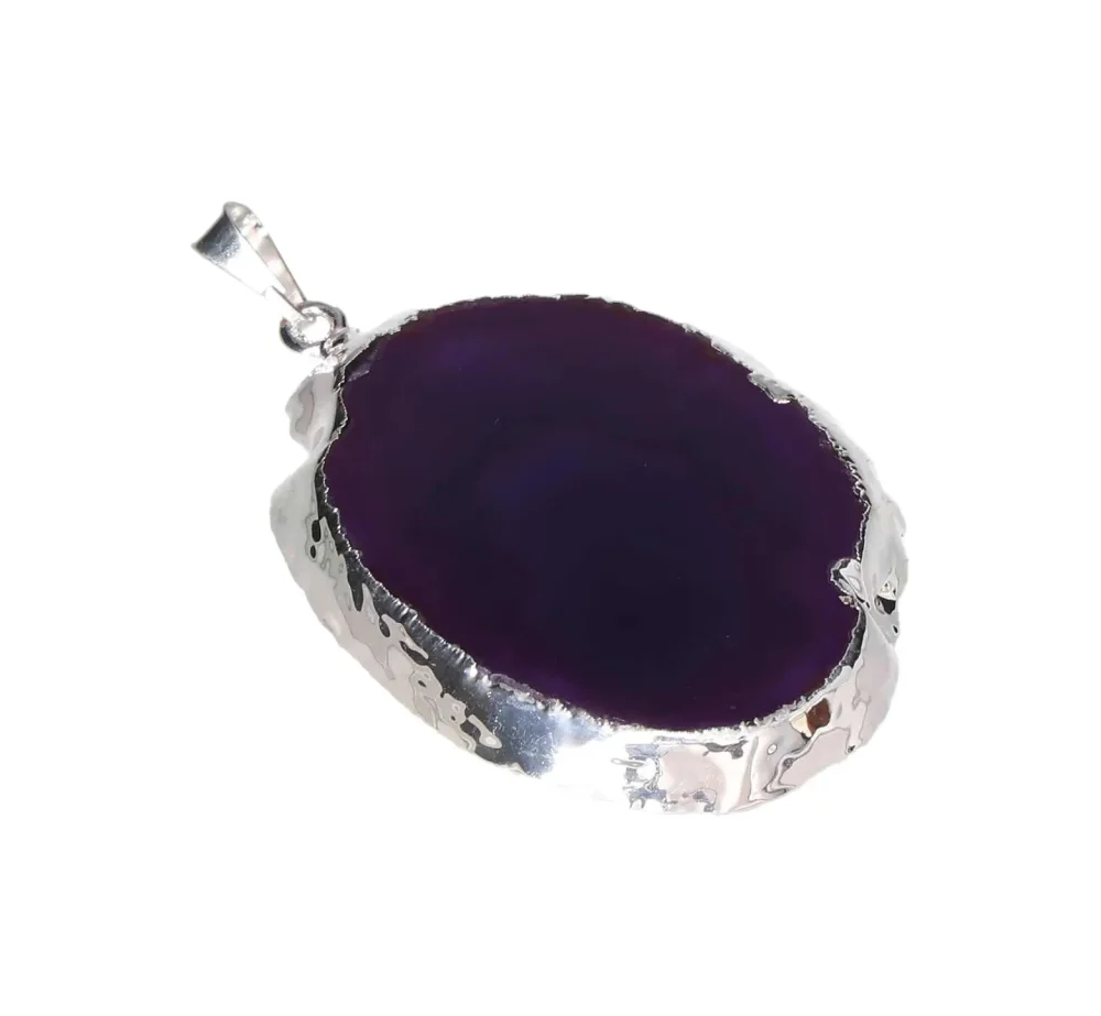 Purple Agate Slice Pendant 608244 - Image 3