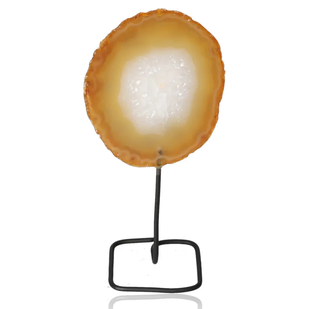Agate Slice on Metal Stand 037587 - Image 2