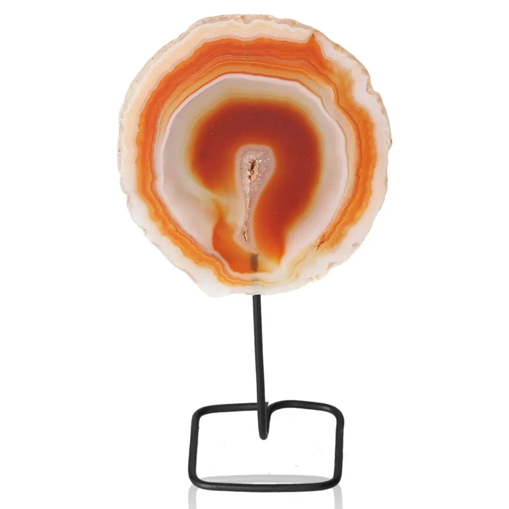 Agate Slice on Metal Stand 037747 - Image 2