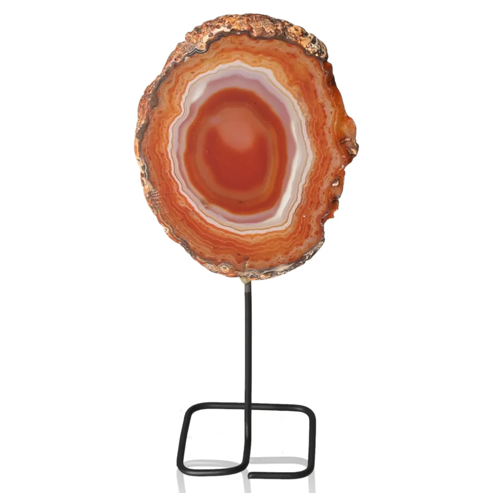 Agate Slice on Metal Stand 038744 - Image 2