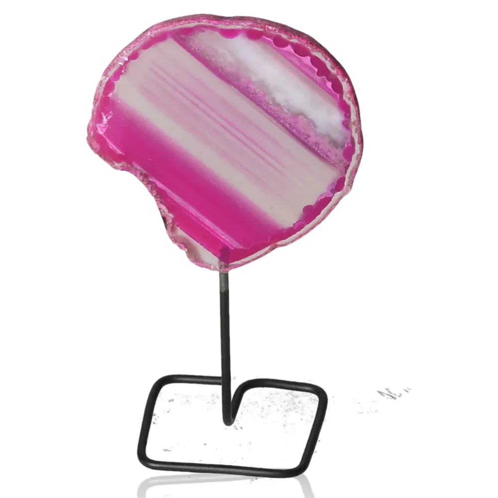 Agate Slice on Metal Stand 039314 - Image 2