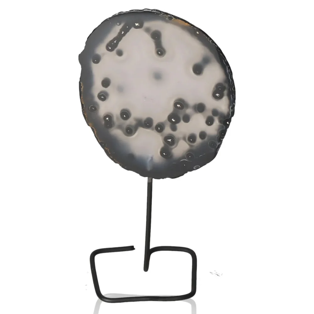 Agate Slice on Metal Stand 039857 - Image 2