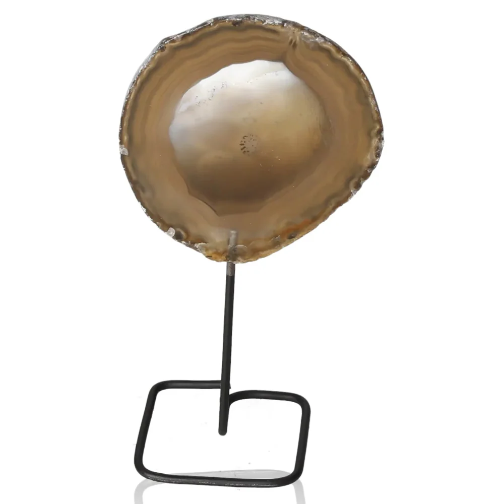 Agate Slice on Metal Stand 039871 - Image 2