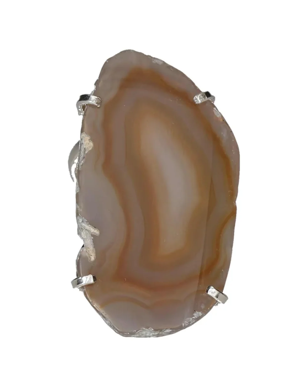 Agate Slice Arc And Wire Ring Silver 603225 P30 - Image 3