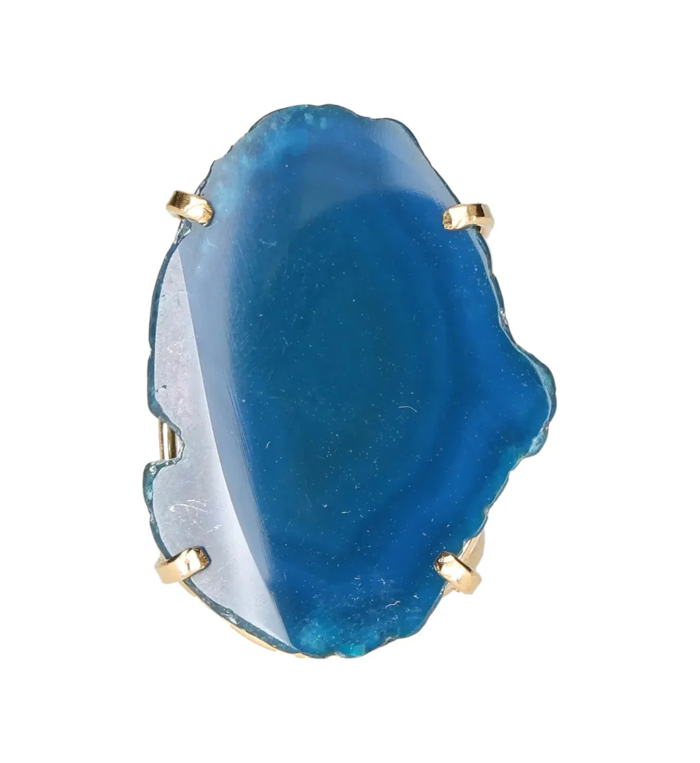 Agate Slice Arc And Wire Ring Gold 603447 P30 - Image 3