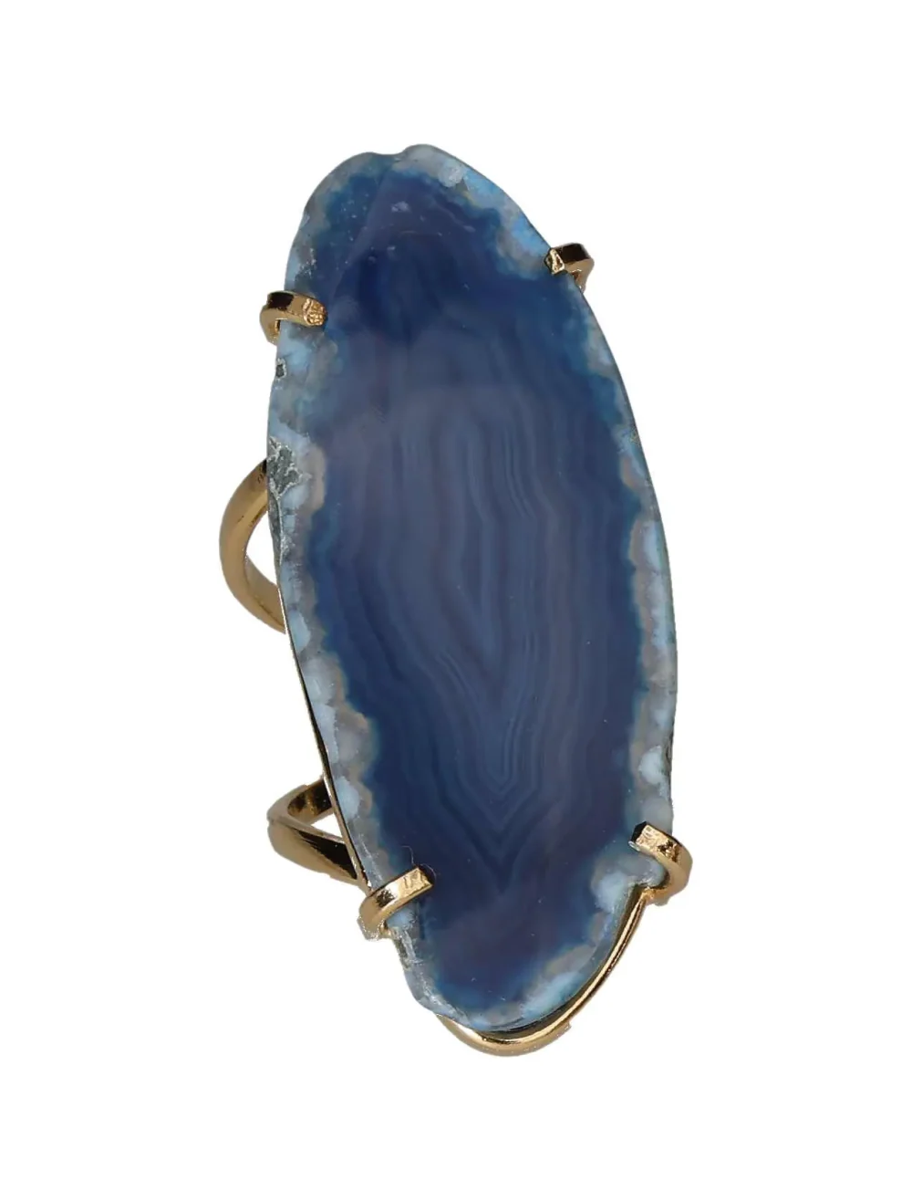 Agate Slice Arc And Wire Ring Gold 603492 P30 - Image 3